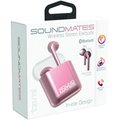 Tzumi Tzumi 6122 500 mAh Soundmates Bluetooth Earbuds with Portable Wireless Charging; Rose Gold 6122